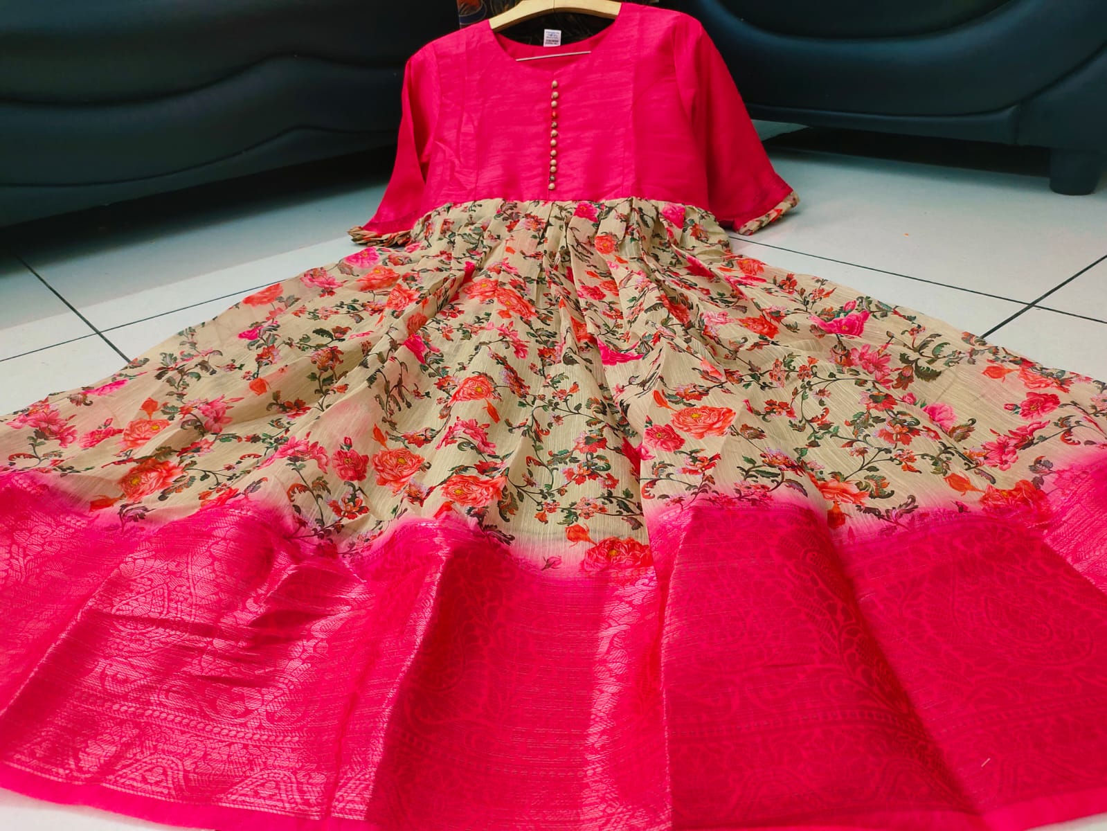 Smooth organza fabric Dress