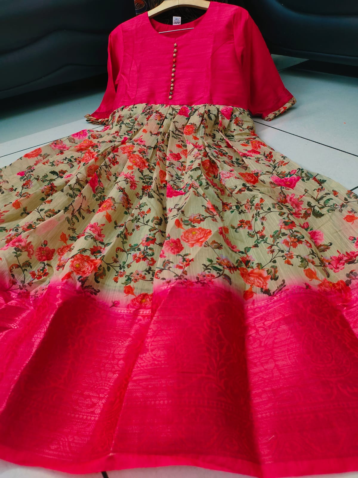 Smooth organza fabric Dress