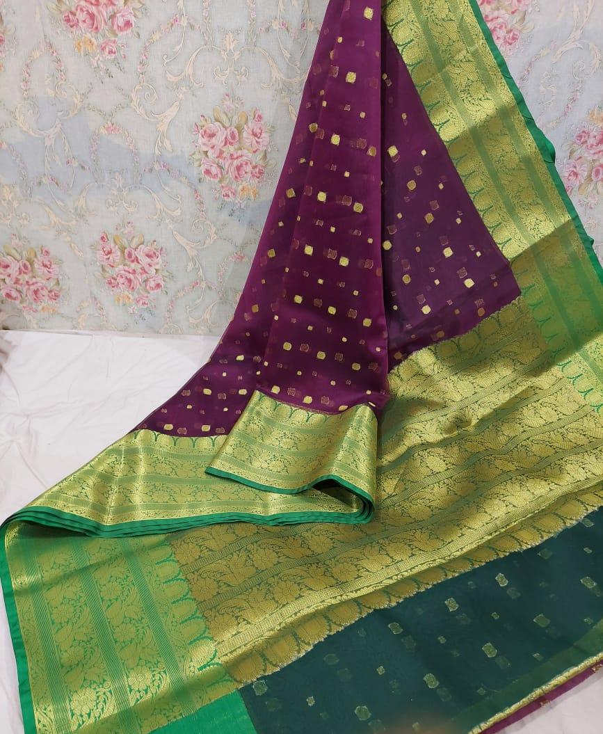 organza  silk sarees