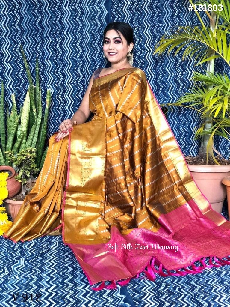 Soft Silk Zari Weaving Sarees